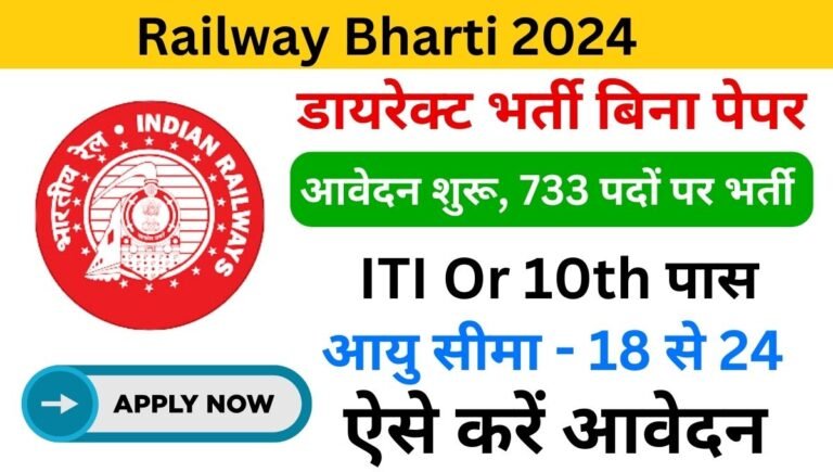 Indian Railway Bharti 2024 Online Form Date