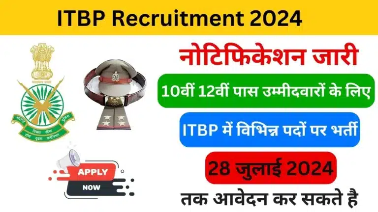 ITBP Sub Inspector Recruitment 2024 - Haryanagovt.com