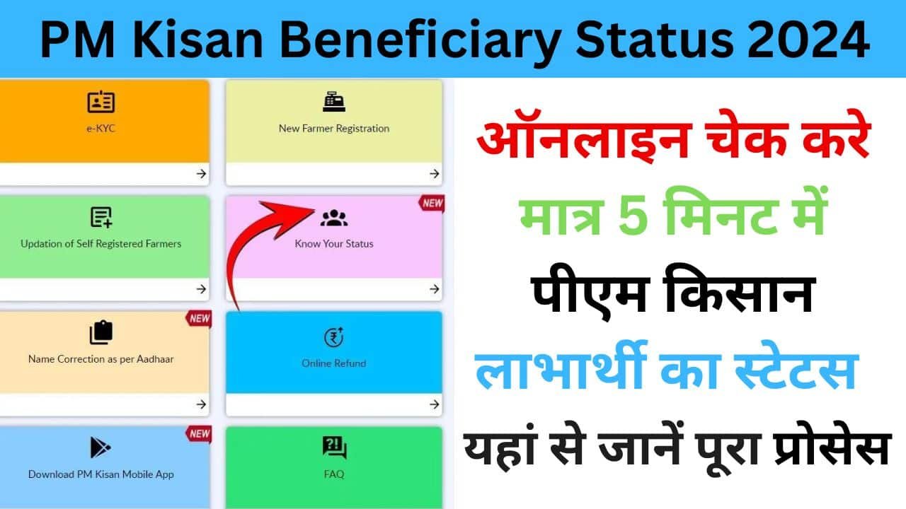 PM Kisan Beneficiary Status 2024 haryanagovt.com