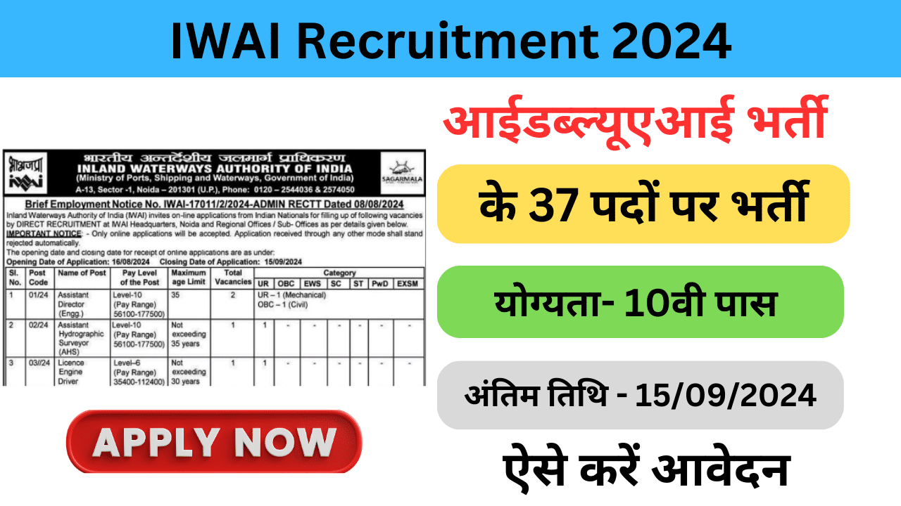 IWAI Recruitment 2024