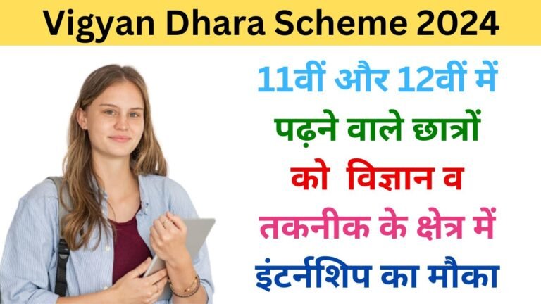 Vigyan Dhara Scheme 2024 haryanagovt.com