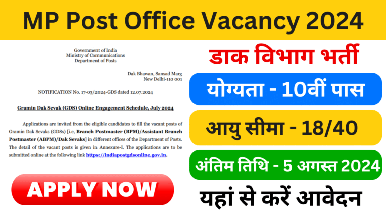 MP Post Office Vacancy 2024